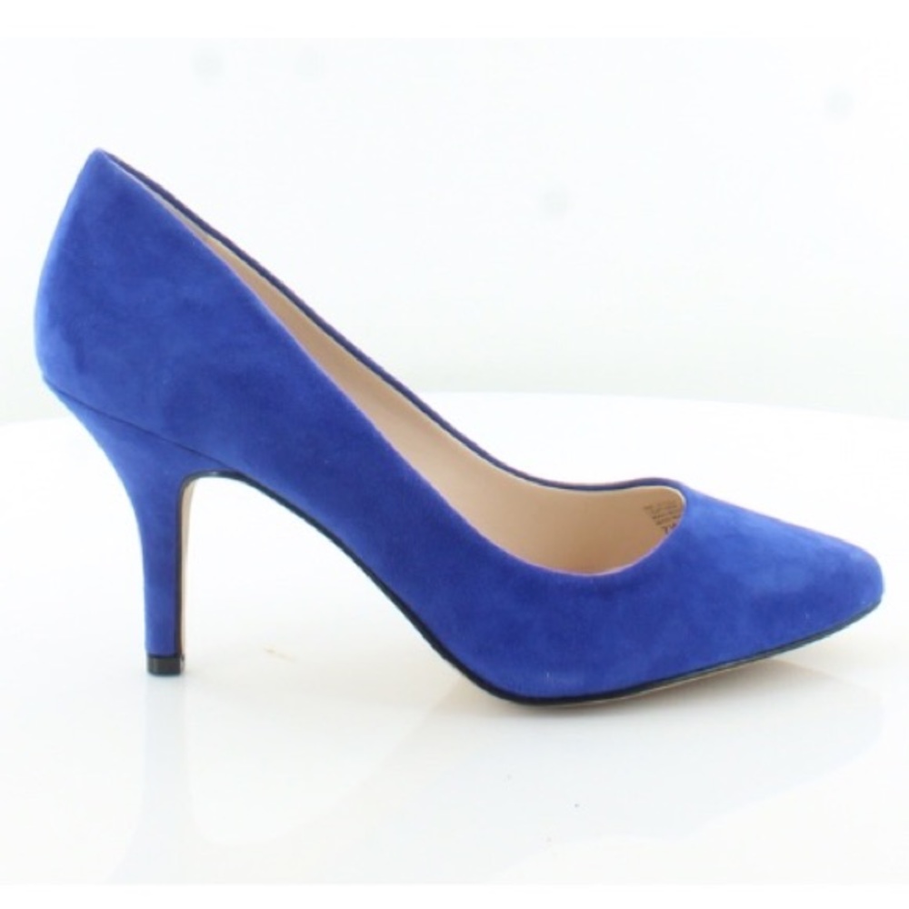 INC Dazzling Blue Zitah Suede Pumps